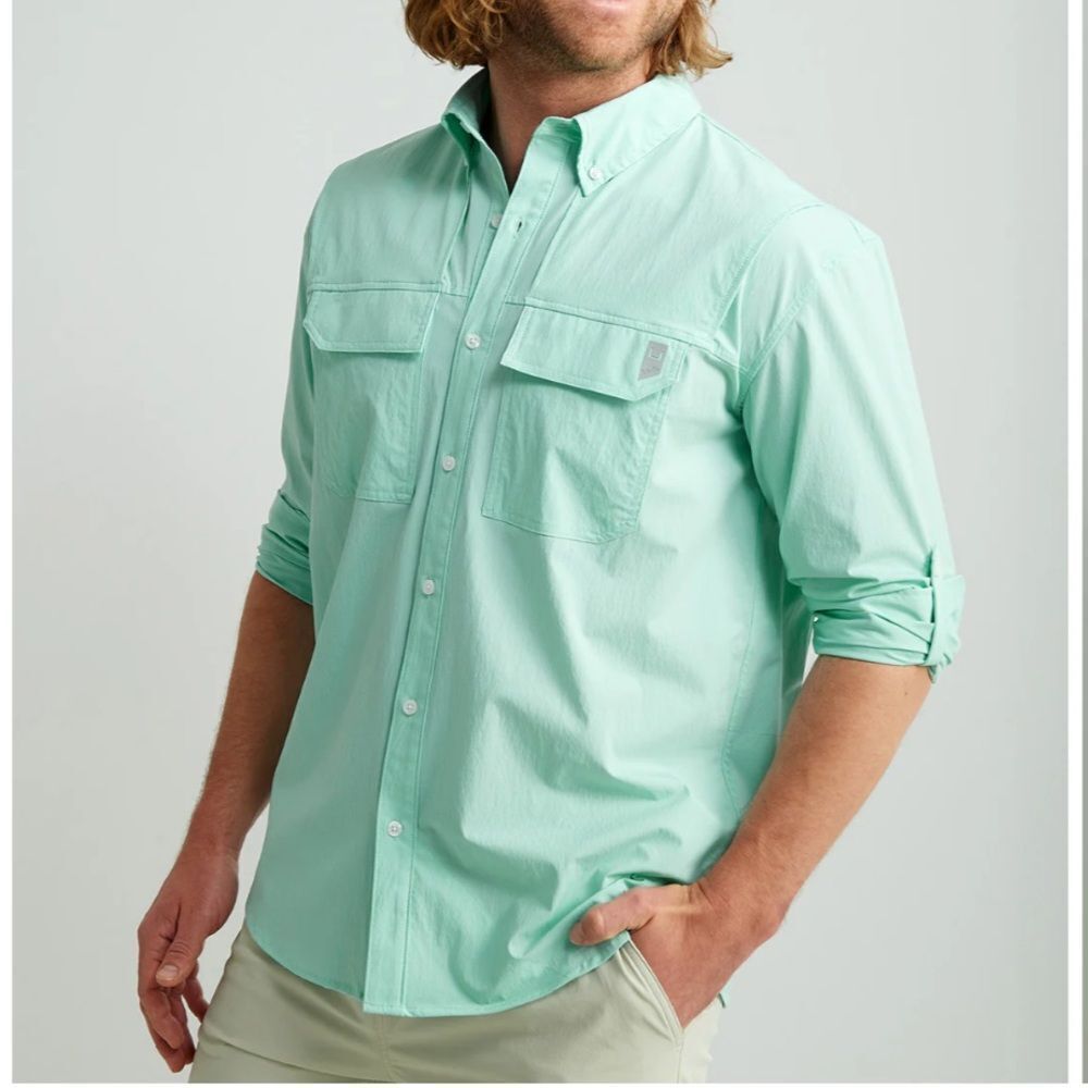 HUK - CREEKBED BUTTON-DOWN LONG SLEEVE